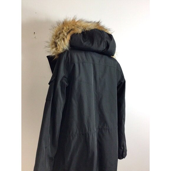 S13 New York Coat Jacket Faux Fur Trim Womens Medium - Picture 9 of 12